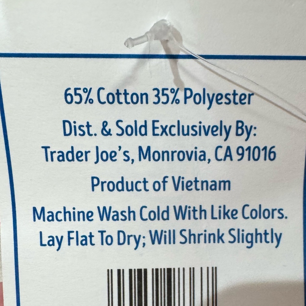 Trader Joe's Mini Pastel Canvas Tote Bag - Picture 5 of 5